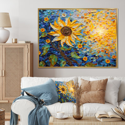 " Blossoming Sunflower In Full Summer "