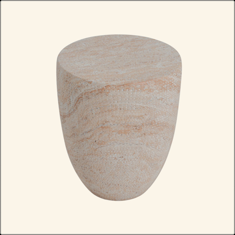 Outdoor/Indoor Lightweight Concrete Side Table