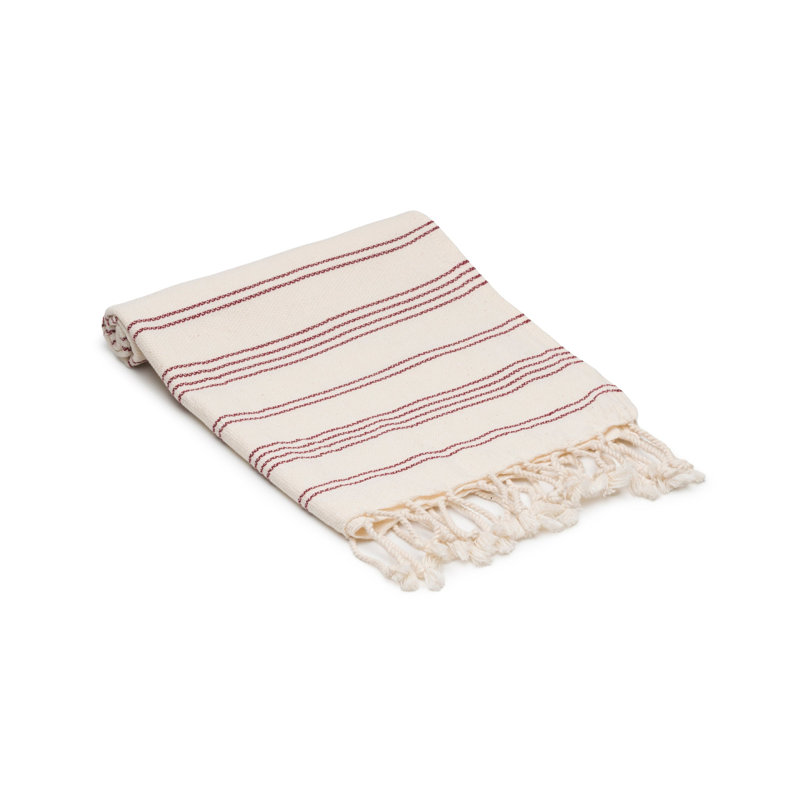 Ensemble de 4 serviettes à main en coton Heritage, Burgundy