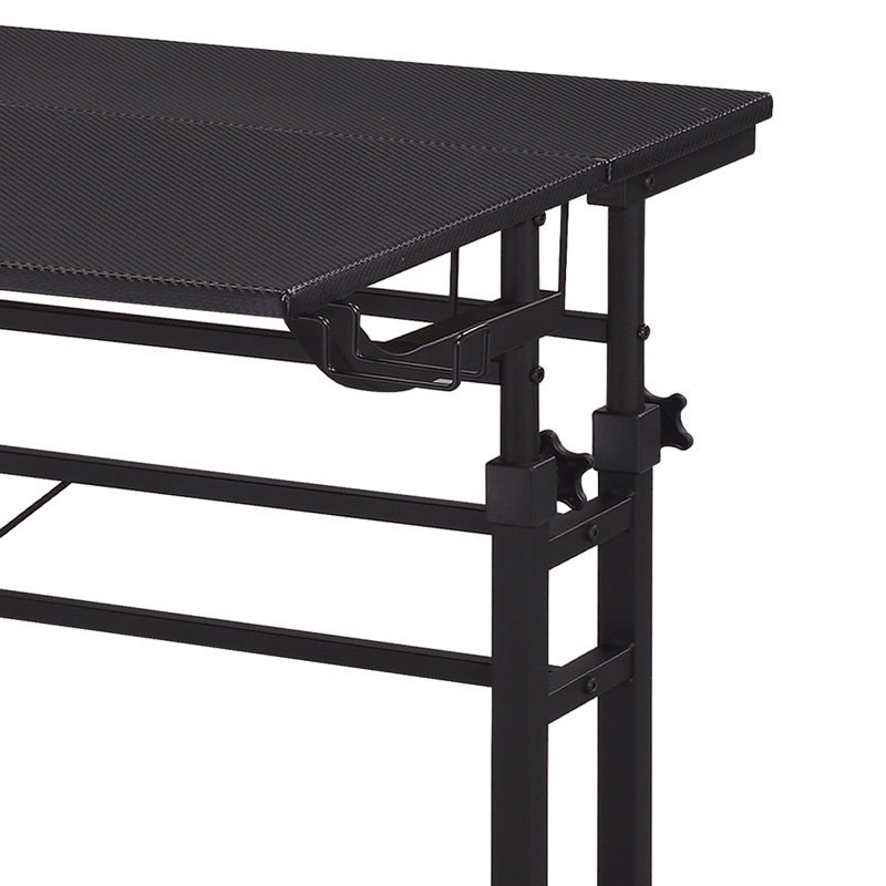 Solid Wood Writing Desk, Black