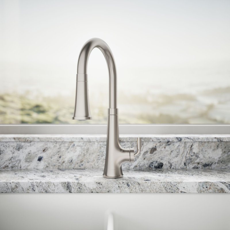 Tone Touchless Pull-Down Kitchen Sink Faucet with Three-Function Sprayhead, Vibrant Stainless