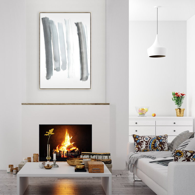 «Esoteric XI» par Jacob Lincoln - peinture sur toile, H 46,5 po x l 31,5 po P 1,5 po, Image au gel brossé