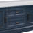 Storage Bench With 2 Drawers And 2 Cabinets, Shoe Bench With Removable Cushion For Living Room, Entryway (Antique Navy), Shoe Storage-1076512079