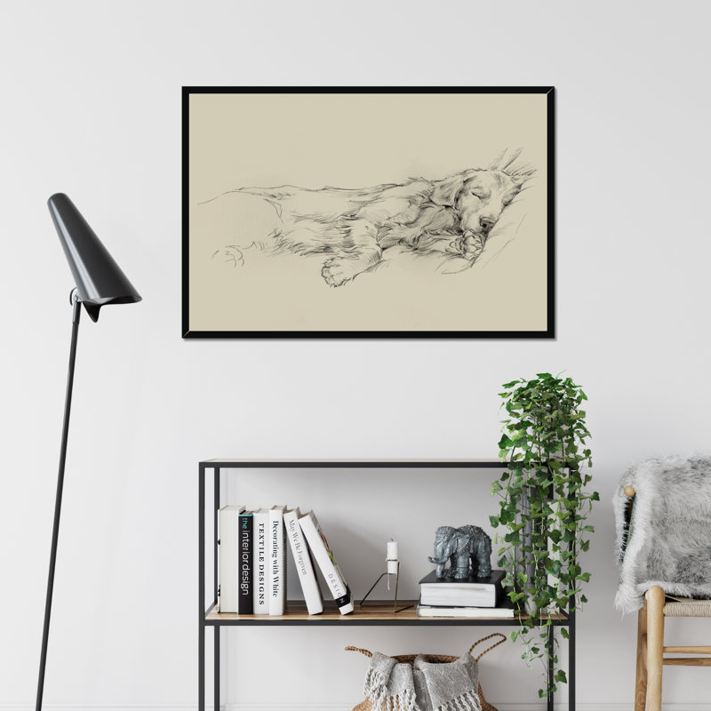Dog Days III by Ethan Harper - Print, Black Framed Paper Print, 65cm H x 95cm W