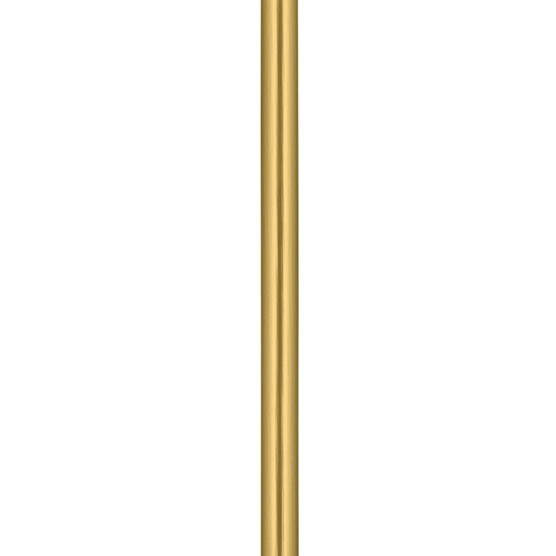 Tige accessoire de 12 po de longueur x 0,50 po de diamètre en or brossé, 12" H x 0.5" W x 0.5" D