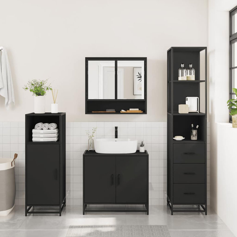 Bathroom Furniture Suite, Black