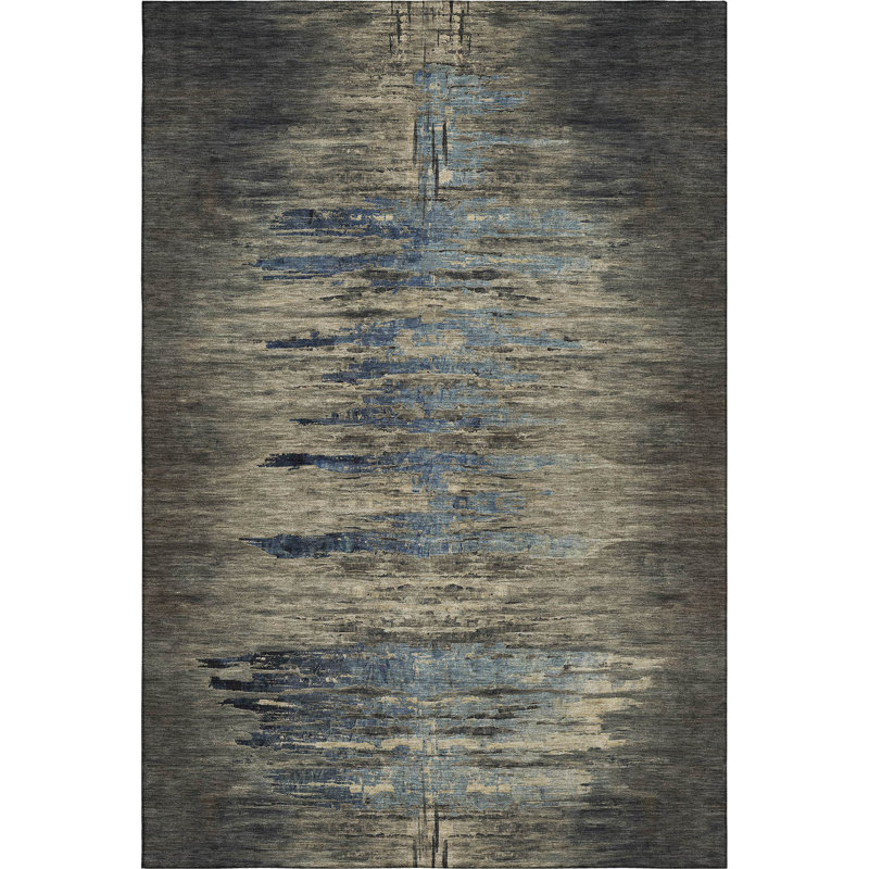 Premium Machine Washable Barry AMF1299 Abstract Rug, Rectangle 10' x 14'