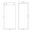nuie 900mm Chrome Wetroom Screen-138432936