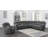 Cassandre Upholstered Glider Recliner Charcoal-850973031-850973025