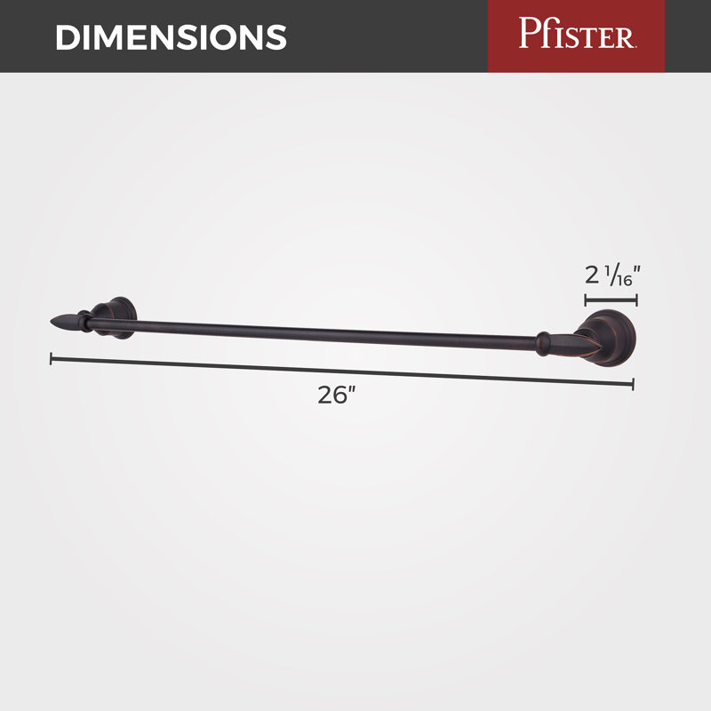 Avalon 24" Towel Bar in Tuscan Bronze, Tuscan Bronze