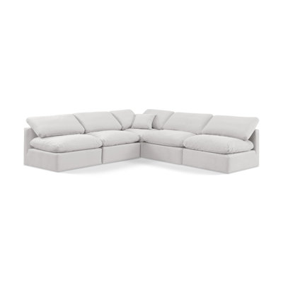 Itala Velvet L-Shaped Sectional Reversible
