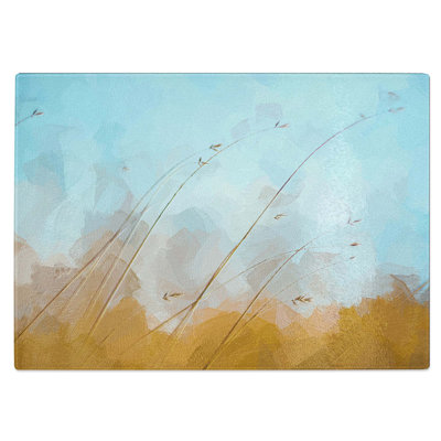 Tempered Glass Blades of Grass Chopping Board