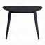 Table de salle à manger contemporaine à finition noire 1 pièce