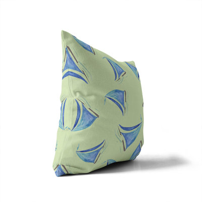 Summer Sailboats Outdoor Pillow