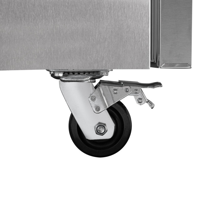 84" Stainless Steel Commercial Chef Base Refrigerator with Smart Features
