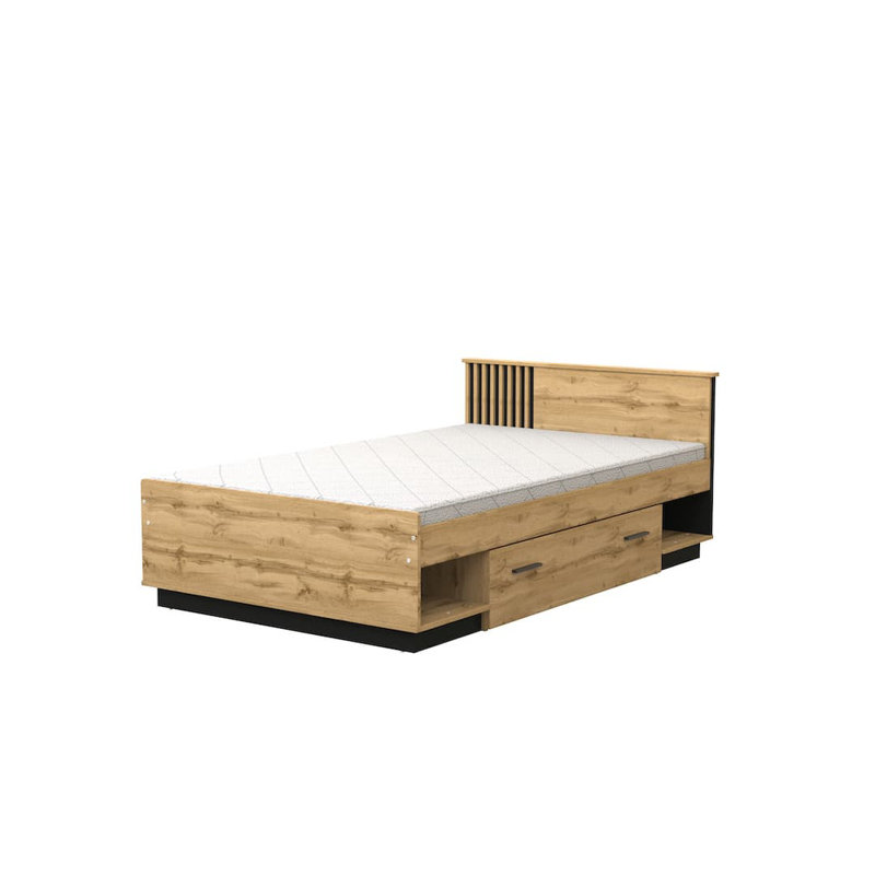 Divan Bed W125cm - Stylish EU Small Double Storage Solution