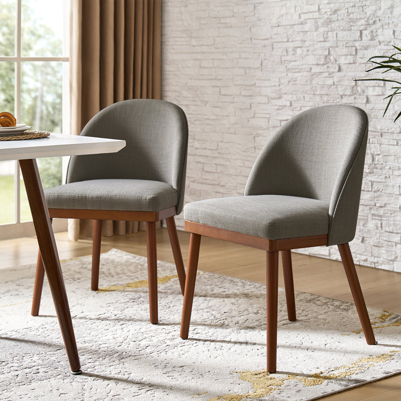 Chaise de salle à manger Kanalu, Gris anthracite