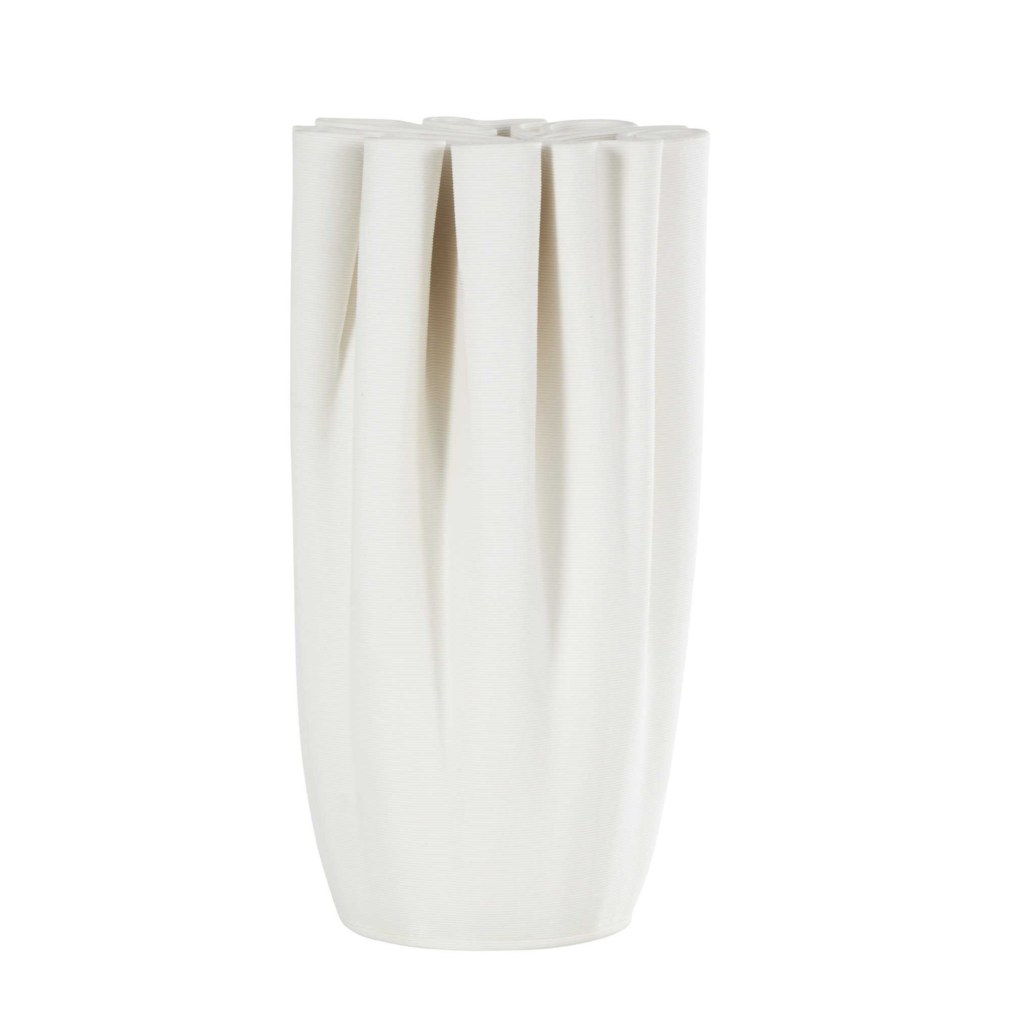 Bowen Ceramic Table Vase, 9.6" H x 4.85" W x 4.85" D