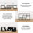 Modern Entertainment Center, TV Stand With Storage For 75 Inch Flat Screen TV, Free Combination Bookcase, Compartments TV Console Media Cabinet For Living Room, Bedroom (White)-1368628265