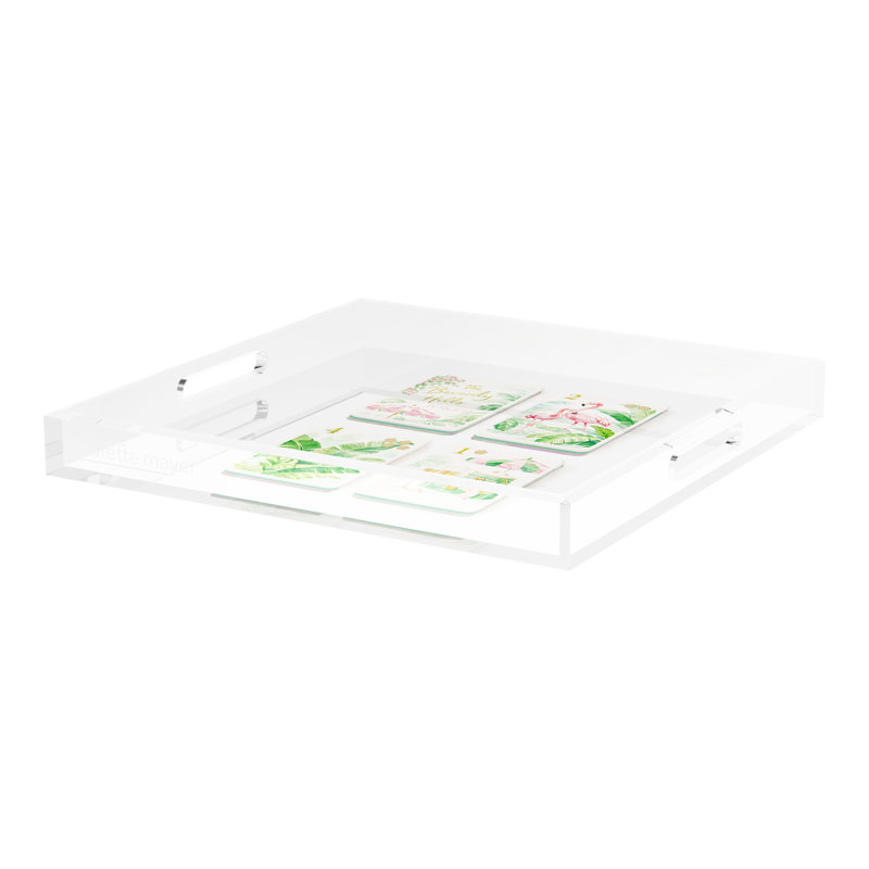 Decorative Tray, 2" H x 18" W x 18" D