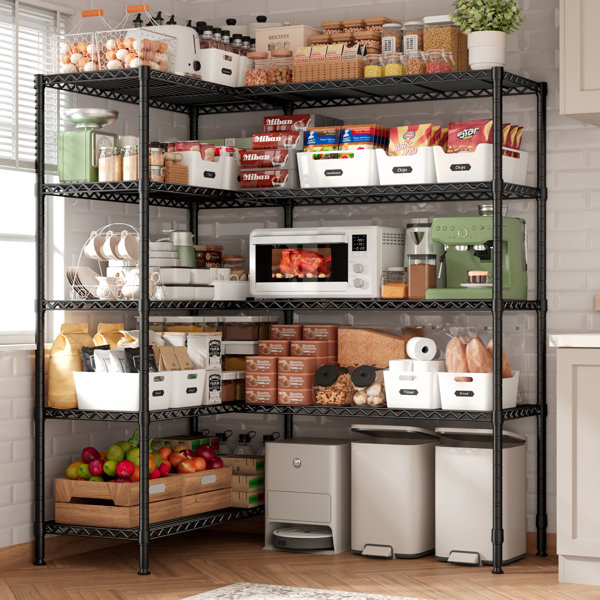 Rebrilliant Marlia Steel Height -Adjustable Storage Rack Heavy Duty ...