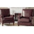 Wajeeh 33"W Mid-Century Modern Oil Wax Genuine Leather Accent Chair With Solid Wood Legs -1746451567