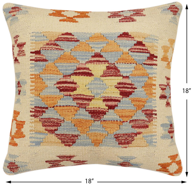 Housse et insert de coussin carré 100% laine