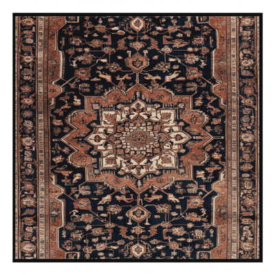 Tapis brun lavable à la machine