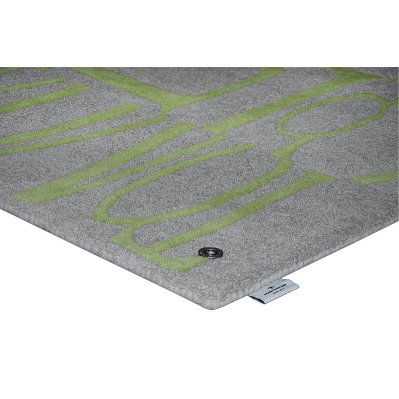 Home Rectangle Geometric Wool Area Rug, 140 x 200cm