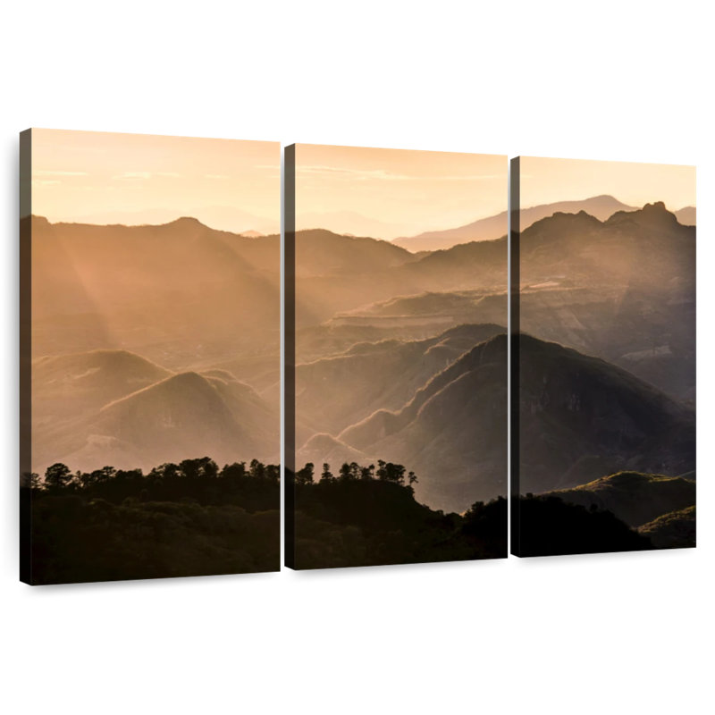Sebbie Honduras Mountains Sunset, 32" H x 50" W