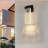 Outdoor Waterproof Transparent LED Crystal Wall Sconce supports multiple types of bulbs - each lamp 12W (2 packs)