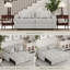 2 Seater Linen Sofa Bed-1907410471