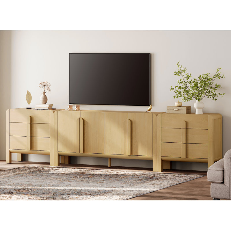 Meuble télé Mid Century, Chêne