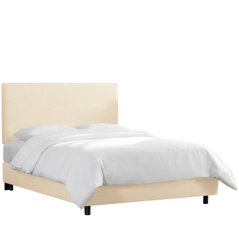 Catie Upholstered Bed, Twin, Classic Talc Linen