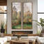«Vintage Autumn, Poplars», art mural - ensemble de 2 toiles encadrées 20 po x 60 po-861336669