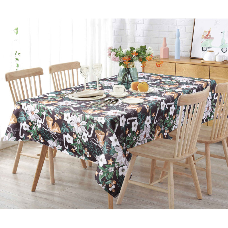 Nappe Jingle Sparkle, L 94 po x l 58 po, Noir / blanc
