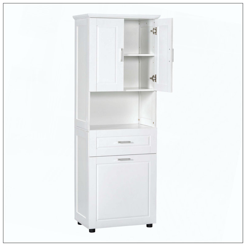 Grande armoire de salle de bain inclinable, White