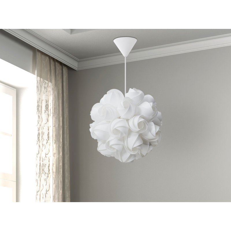 Amika 1 - Light White Unique/Statement Pendant