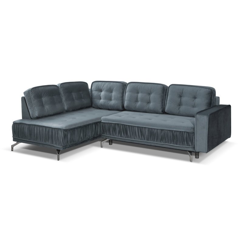 Cornersville 4 Seater Sofa Bed, Left Hand Facing, Grey