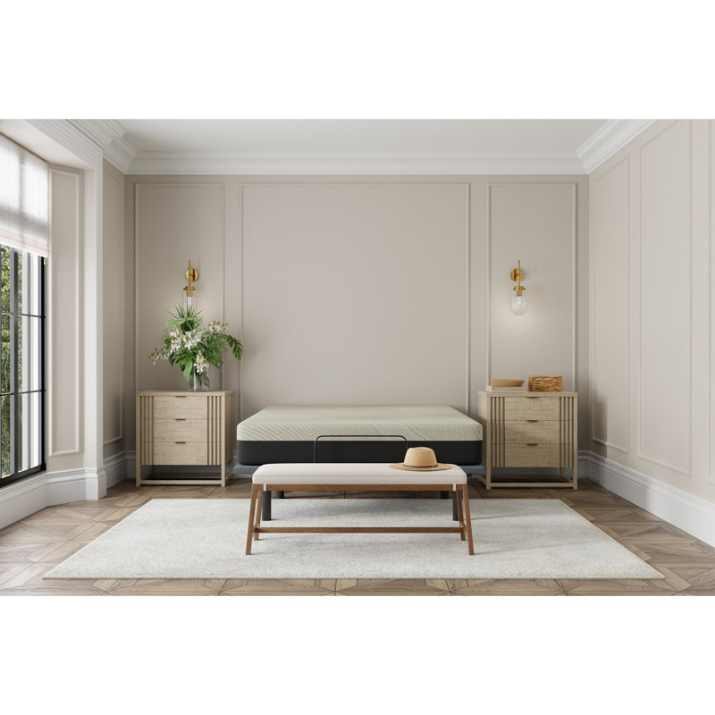 Matelas court en mousse viscoélastique gélifiée moelleuse de 12 po Omne Sleep