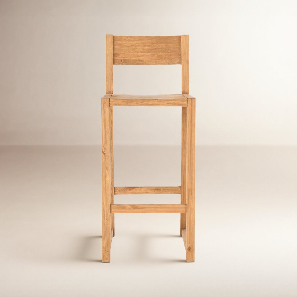 Modica Bar and Counter Stool, Bar Stool (30" Seat Height), Natural Brown