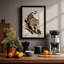 Stalking Tiger Japandi - Framed Print-1106976727-1106976298