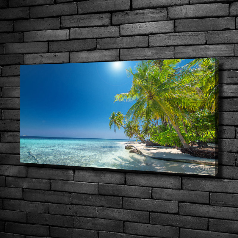 Maldives Beach - Wrapped Canvas Print