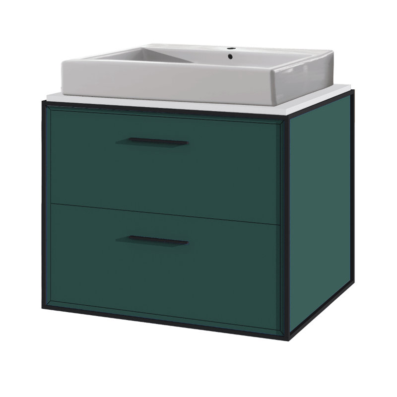 Aquaplane 22'' L Bathroom Sink, Single Hole