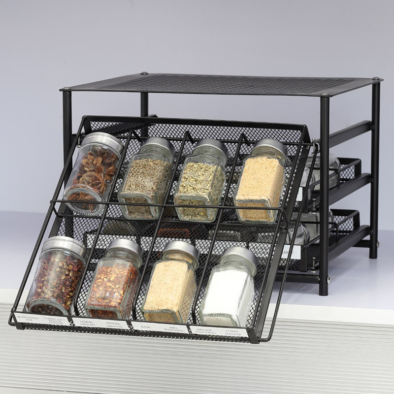 Freestanding Spice Rack, Brown