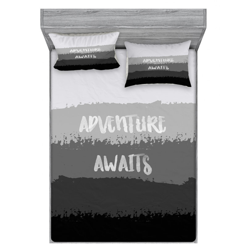 Microfiber Sheet Set, Queen Sheet Set with Fitted Sheet