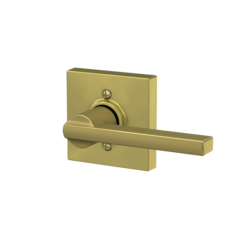Satin Brass Door Lever