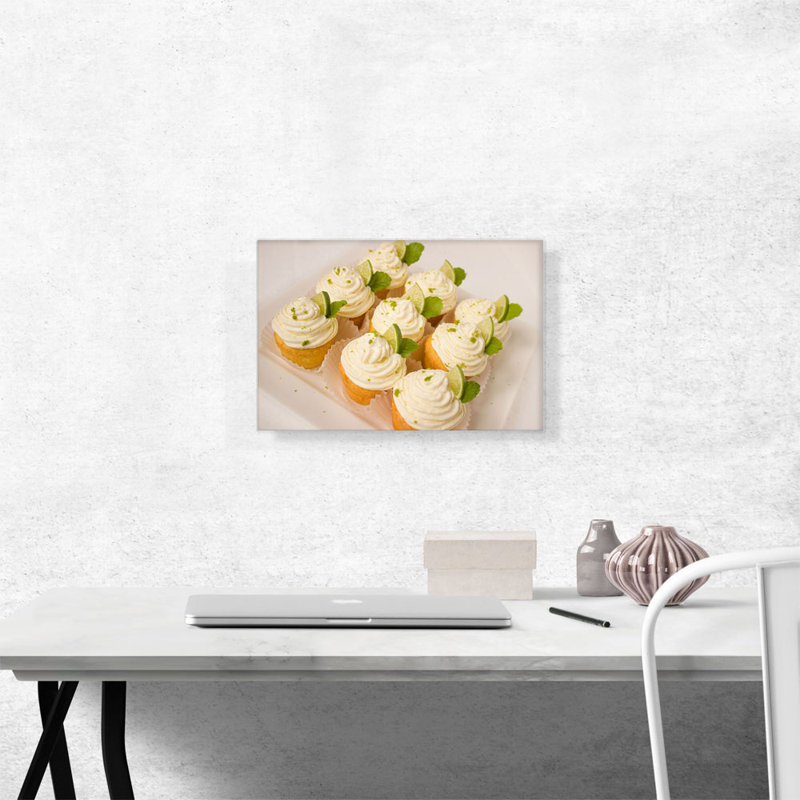Cupcakes Diner restaurant Decor - reproduction de photo sur toile tendue, H 12 po x l 18 po x 1,5 po