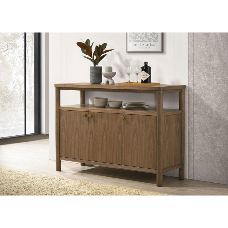 Buffet damier noyer 52 pouces Buffet