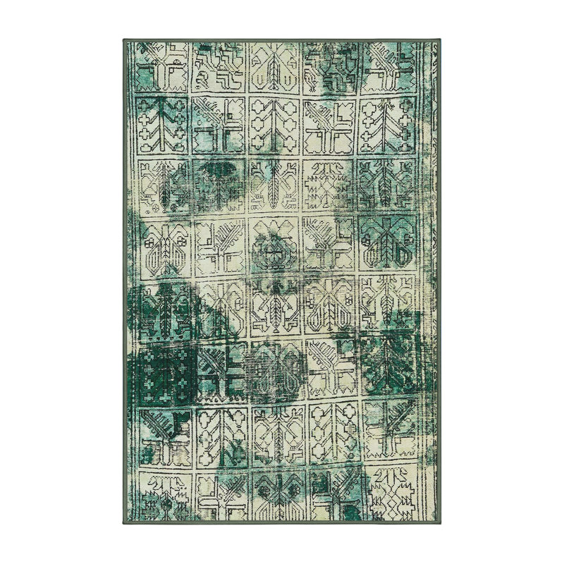Abstract Indoor Rug, Rectangle 5' x 8'